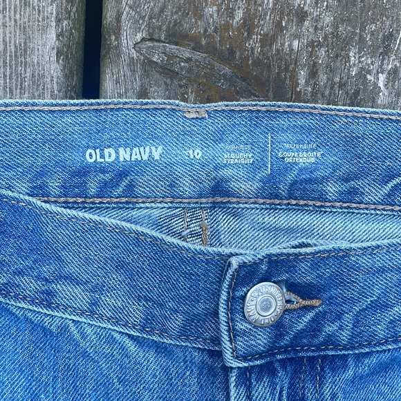 NWT Old Navy Slouchy Straight Darla Jean Distressed Relaxed Fit Shorts NEW - Picture 3 of 8